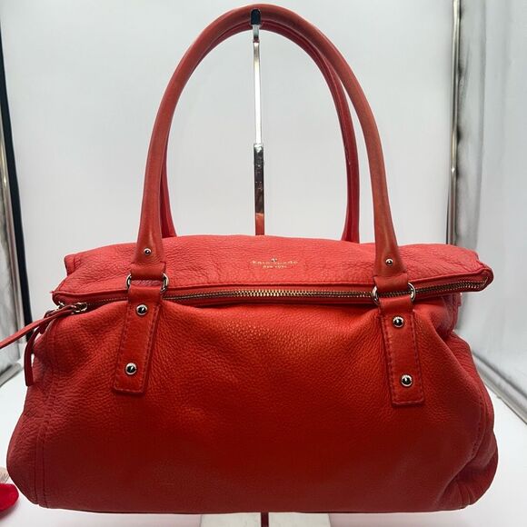 Kate Spade Vintage RARE SOFT PEBBLED LEATHER Cobble Hill LESLIE - Picture 1 of 16